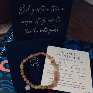 Otter Spirit Orange Aventurine Bracelet - Small